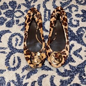 Super rare Tory Burch leopard ballet flats
